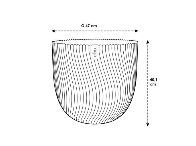 sereh round 47cm cool clay